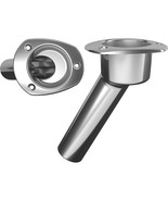 MATE SERIES STAINLESS STEEL 30° ROD &amp; CUP HOLDER - OPEN - OVAL TOP - £86.52 GBP