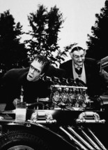 The Munsters Herman and Grandpa tinker with Munster car 8x10 photo - £7.69 GBP