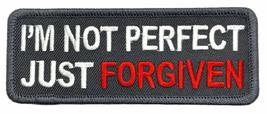 I&#39;m Not Perfect Just Forgiven Patch [Hook Fastener - 4.0 X 1.5 -PC7] - £7.20 GBP