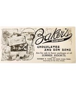 Baker&#39;s Boston Chocolate 1897 Advertisement Victorian Bon Bons Dessert A... - $28.11 CAD
