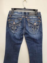 WOMENS Distressed Rock Revival Destroyed &quot;PATTI&quot; Flap Pocket Boot Jeans ... - $31.30