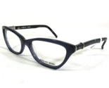 Robert Marc Eyeglasses Frames 825-249 Blue Night Fog Gray Cat Eye 50-17-130 - £36.80 GBP