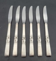 Community Morning Star Dinner Knives set of 6 Silver Plate Vintage - £29.88 GBP