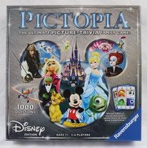 VINTAGE 2014 Disney Pictopia Trivia Board Game 1000 Questions - $19.79