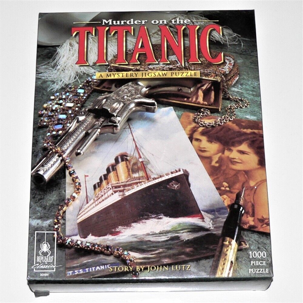MURDER ON THE TITANIC ~ NEW / SEALED ~ 1000 piece Jigsaw Puzzle ~ 23" x 29" - $19.79