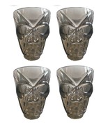 Gothic SKULL SHOT GLASSES Skeleton Head Pirate Tiki Bar Decoration-SMOKE... - $9.30 CAD