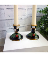 Courtly Christmas Checked Candle Holders Buffalo Checked Christmas Ornam... - $1,121.44 MXN