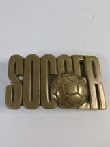 Socce Brass Baron r Belt Buckle Vintage 1978 #4266 Made In Taiwan - £12.48 GBP