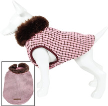 Pet Life &#39;Beautifur&#39; Elegant Boxed Designer Fashion Mink Fur Dog Coat Jacket - £21.92 GBP+