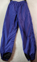 Columbia Sports Pants Womens Small Purple 100% Nylon Elastic Waist Side Zipper - £17.71 GBP