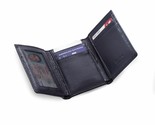 Bey Berk Tri-Fold Black Leather Wallet with ID Window - £36.67 GBP