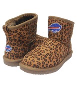 Buffalo Bills NFL Licensed Women&#39;s Leopard Print Bling Boot by Love Cuce... - £34.94 GBP