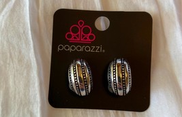 Paparazzi Clip-On Earrings (New) Rural Expressions - Silver - Huggie - $8.61