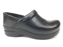 DANSKO Black Leather Professional Stapled Nursing Clogs EU 35 US 4.5-5 - £31.34 GBP