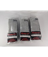3 PAIRS Men&#39;s Grey Snap-On Crew Socks LARGE 7-12 MADE IN USA - $565.25 MXN