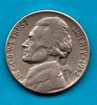 1952-D  Circulated Jefferson Nickel - Moderate Wear -About VF - $3.95