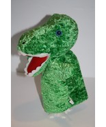 Dollar Tree Alligator Hand Puppet 11&quot; Green Plush Stuffed Dinosaur Soft Toy - £10.81 GBP