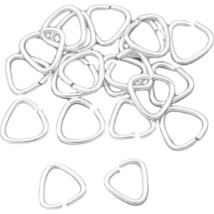 20 Sterling Silver Triangle Jump Rings X-Small Bails 5x5mm - £14.71 GBP