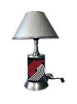 Portland Trail Blazers desk lamp with chrome finish shade - £35.27 GBP