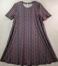 BCBGeneration T Shirt Dress Womens Medium Multi Striped Short Sleeve Round Neck - £11.80 GBP