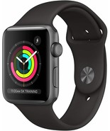 Apple Watch Series 3 (GPS, 42mm) Space Gray Aluminum Case with Black Spo... - $4,036.11 MXN