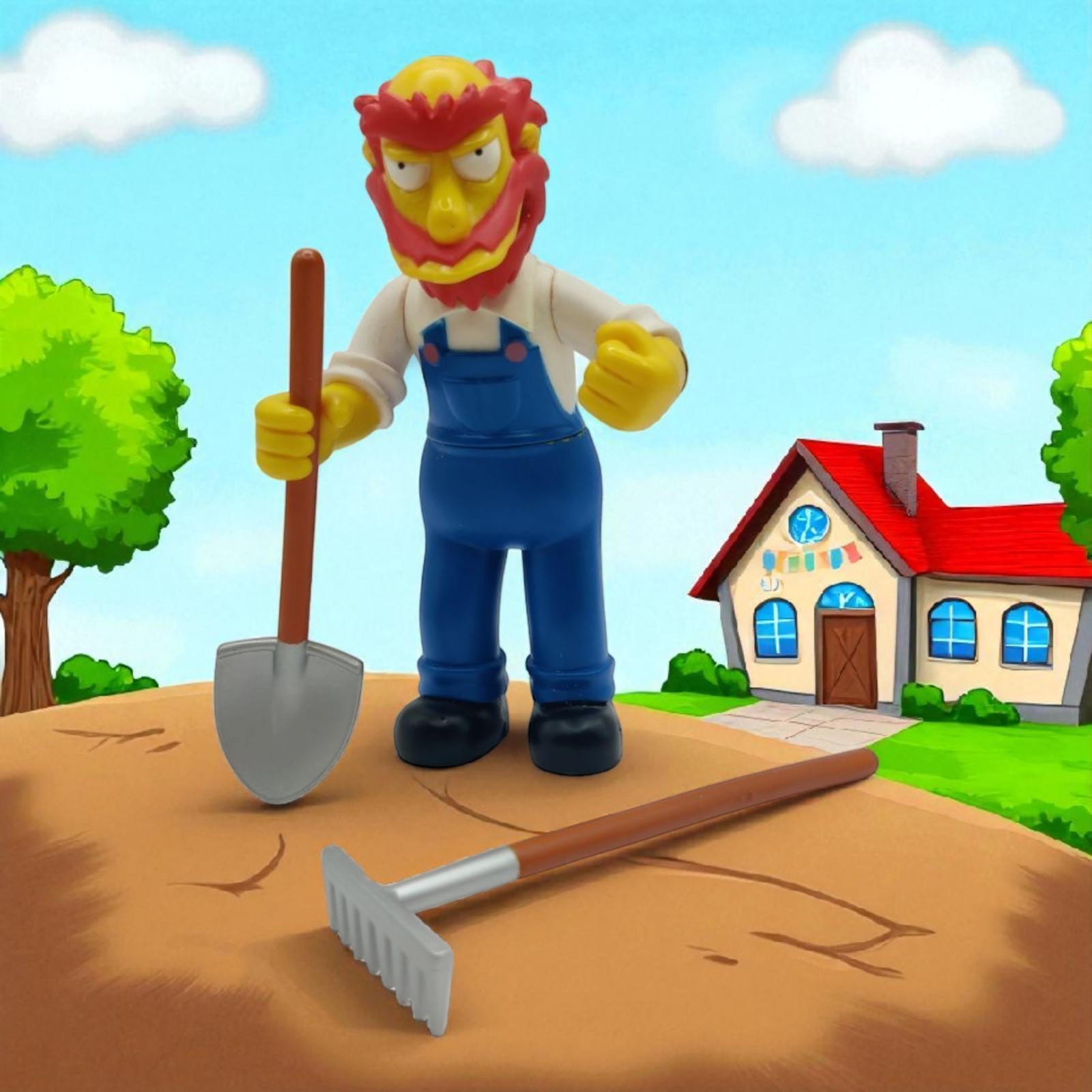 The Simpsons World of Springfield Groundskeeper Willie Loose Complete Pl... - $15.51
