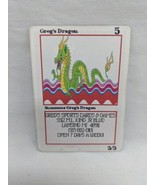 Vintage Greg&#39;s Sports Cards And Games Custom Dragon Business Card - $49.89