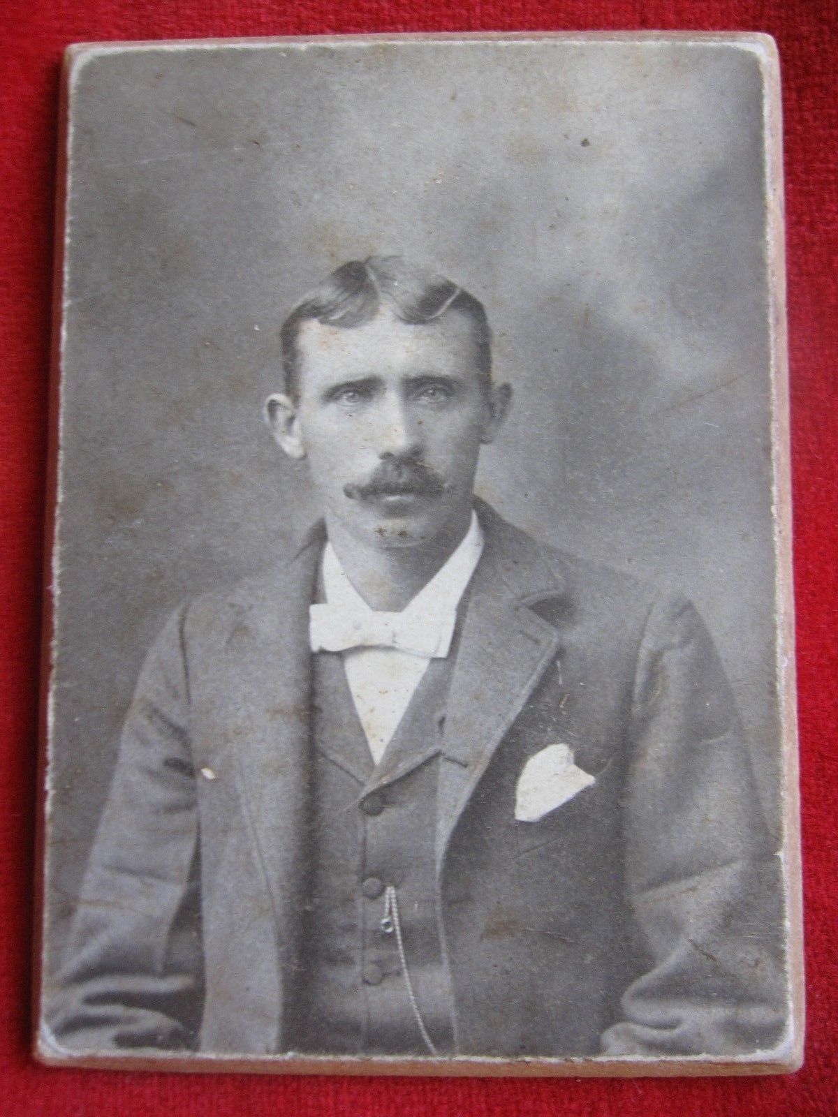 Primary image for Vintage Real  Photo of a Man 1900"s On a Cardboard back