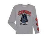 Star Wars Boys Long Sleeve Darth Vader Graphic T-Shirt Silver S (6-7) - $15.83