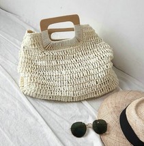 Simple street fashion bag Women Summer Beach Bag Large Capacity Ladies Handbags  - £20.35 GBP