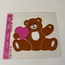 Vintage 1984 Super Toots Cardesign Transparent Bear With Heart Sticker - $59.99