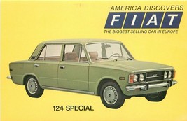 Artist impression Automobile Advertising Fiat 1960s 124 Special Postcard... - $8.51