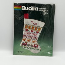 Vintage Bucilla First Christmas Counted Cross Stitch Stocking Kit #82261... - $33.85