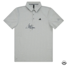 Collin Morikawa PGA Autographed Adidas Grey Polo Shirt UDA - £1,053.71 GBP