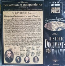 Historic Documents From The Past Declaration Of Independance 750 Piece P... - $21.49