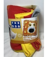 The Dog Collection Blanket Kit Fleece No-Sew Pillow Craft Kit Opened - $13.86