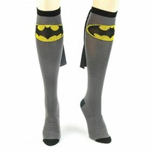 DC Comics Batman Knee High Socks With Cape 1 Pair Shoe Size 5-10 Sock Si... - £8.30 GBP