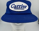 Vtg Carrier Transicold SnapBack Trucker Hat Swingster Foam Patch Blue White - $16.44
