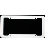 White Plastic License Plate Frame LPF-2000 - $25.91 CAD