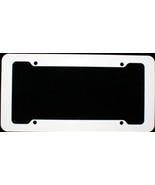 White Plastic License Plate Frame LPF-2000 - £15.14 GBP