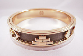 House of Harlow 1960 14KT Y/G Plated Khaki Aztec Bangle NEW - £31.71 GBP