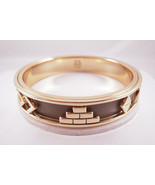 House of Harlow 1960 14KT Y/G Plated Khaki Aztec Bangle NEW - $54.99 CAD