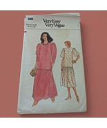 Rare Vintage Very Easy Very Vogue 8585 Womens Dress 8 10 12 Complete Misses - $182.48 MXN