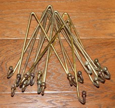 LOT of 10 Brass-Plated Plate Hanger Display on Wall 8&quot; to 12&quot; Diameter? - $23.01