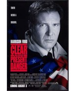 CLEAR AND PRESENT DANGER - 27&quot;X40&quot; D/S Original Movie Poster One Sheet 1... - £23.46 GBP