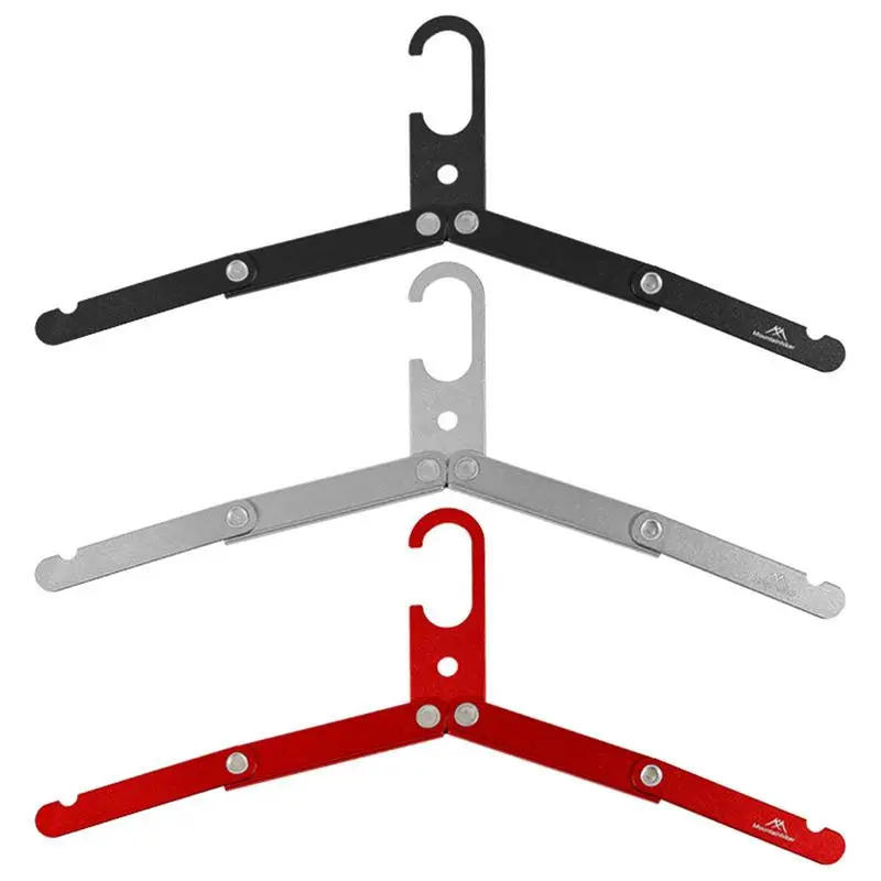 Folding Coat Clothes Hanger For Travel Outdoor Camping Polished Matte Coat - £11.49 GBP+
