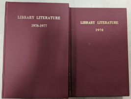 Library Literature 1976 1977 1978 Reference Book Index to Library &amp; Info Science - £31.10 GBP