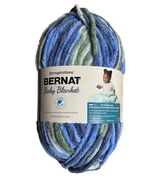 Bernat Yarn Baby Blanket Lovely Blue 220 Yards Skein Super Bulky #6 - $11.88