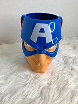 Captain America Head Marvel Easter Treat Basket Hard Plastic Halloween New - $12.87