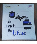 Michigan We Back the Blue 6&quot;  Circle Decal Sticker - €8,68 EUR